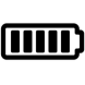 Black Full Battery Icon