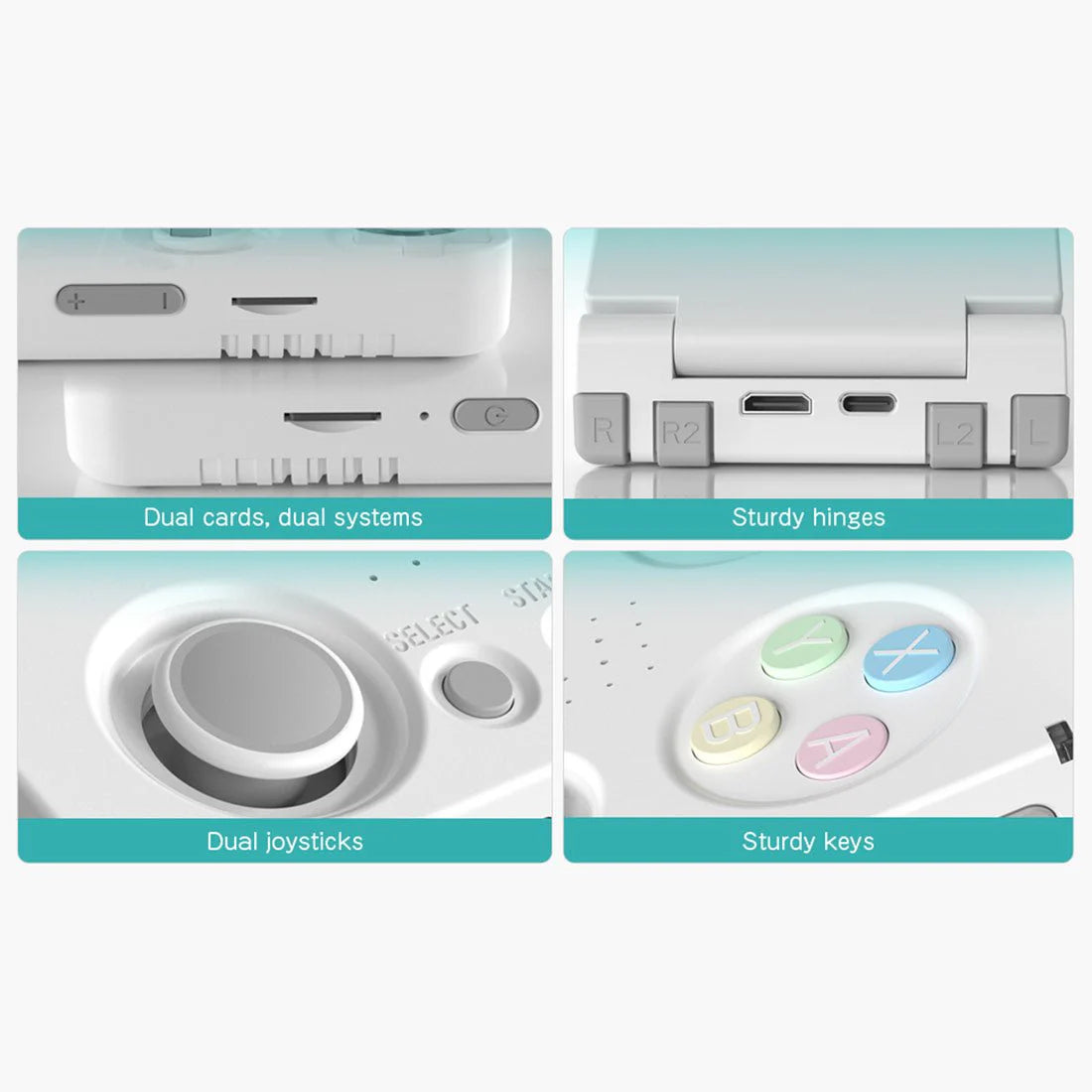 Product packaging with features highlighted on a white background