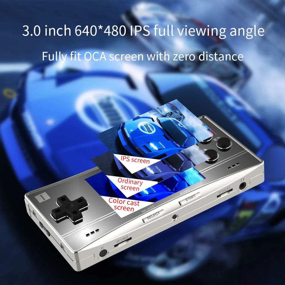 3.0 inch 640*480 IPS full viewing angle screen with OCA technology on a blurred background